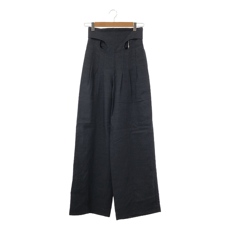 Viscose Hemp High Waisted Trouser ハイウエストパンツ