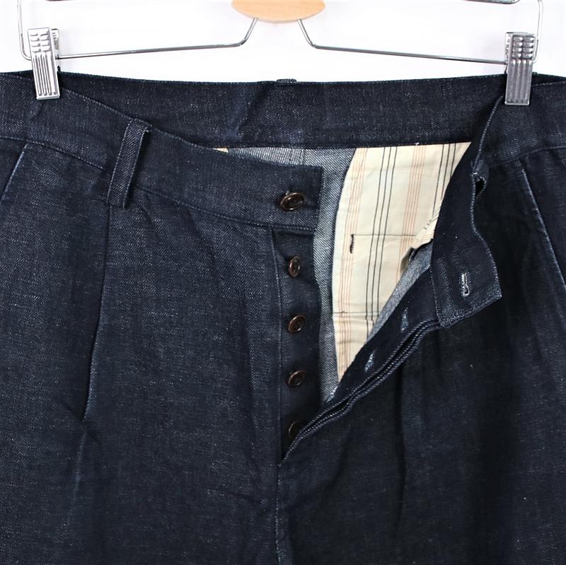 nest robe CONFECT / ネストローブコンフェクト コットンリネンデニムタックパンツ