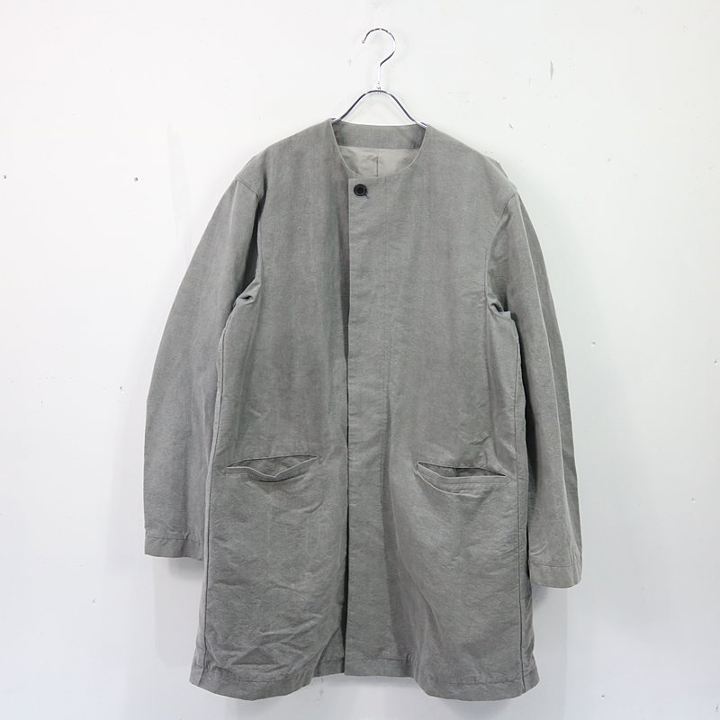 18AW nest Robe シェットランドモッサー ノーカラーコート