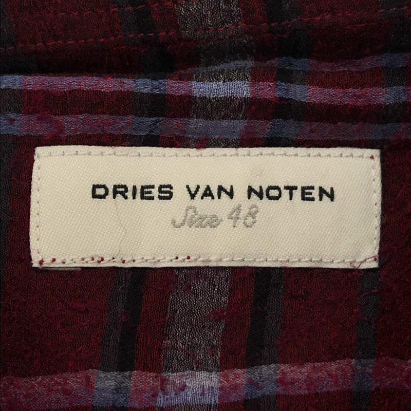 DRIES VAN NOTEN / ドリスヴァンノッテン チェック ネップ シャツ