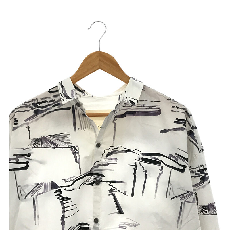 THE DRAUGHTSMAN SHIRT -PRINTED POPLIN- ドラフトマンシャツTOOGOOD / トゥーグッド