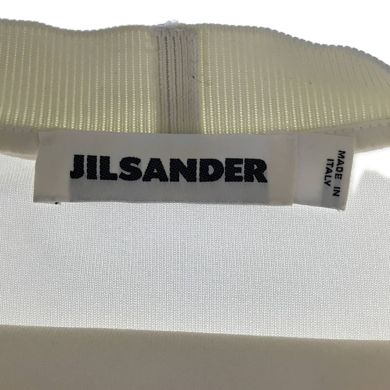 JIL SANDER / ジルサンダー レーヨンポンチ リブスリーブ プルオーバー