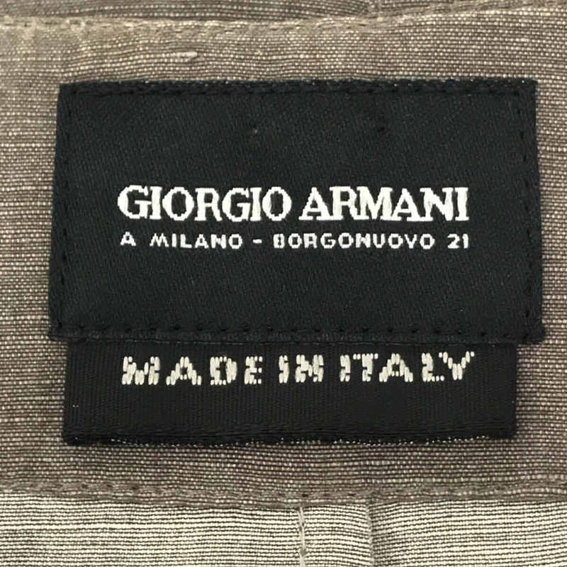 GIORGIO ARMANI / ジョルジオアルマーニ 1990s ヴィンテージ リネン・シルク カンフージャケット チャイナジャケット