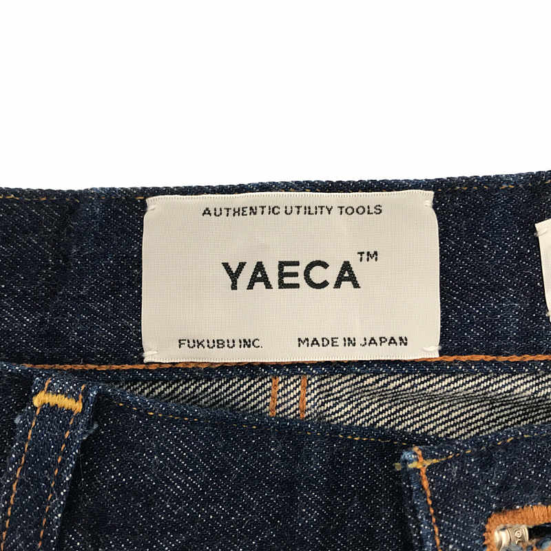 YAECA / ヤエカ 10-13WW ワンウォッシュ ワイドテーパードデニムパンツ