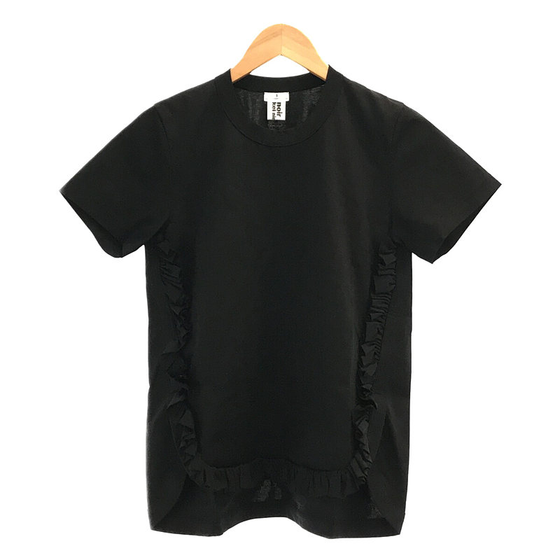 コットンジャージー フリル装飾 Tシャツnoir kei ninomiya / ノワール ケイニノミヤ