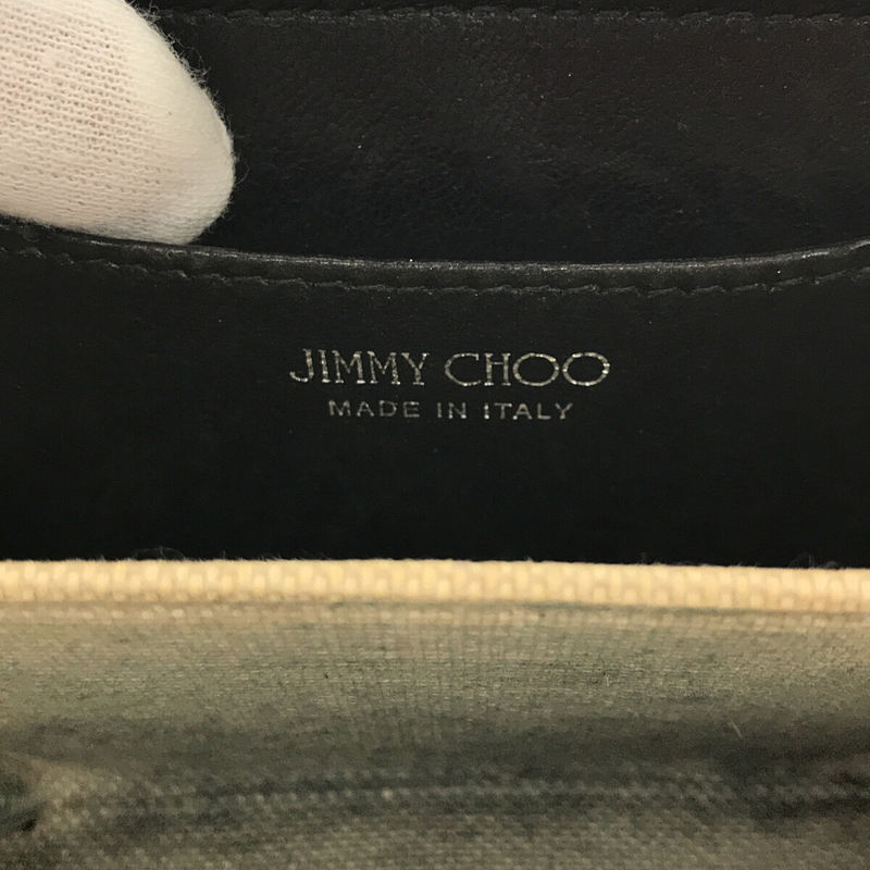 JIMMY CHOO / ジミーチュウ ストラップ付 レザー スタースタッズ コインケース 箱有り