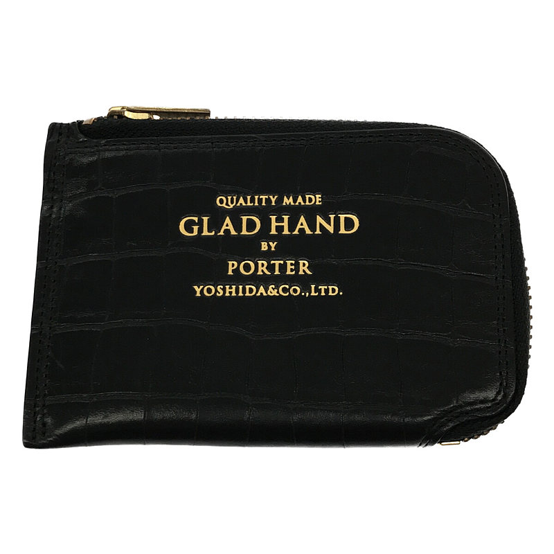 × PORTER BELONGINGS COIN CASE クロコエンボスレザー クロコ型押し コインケース箱付き ポーターGLAD HAND /  グラッドハンド