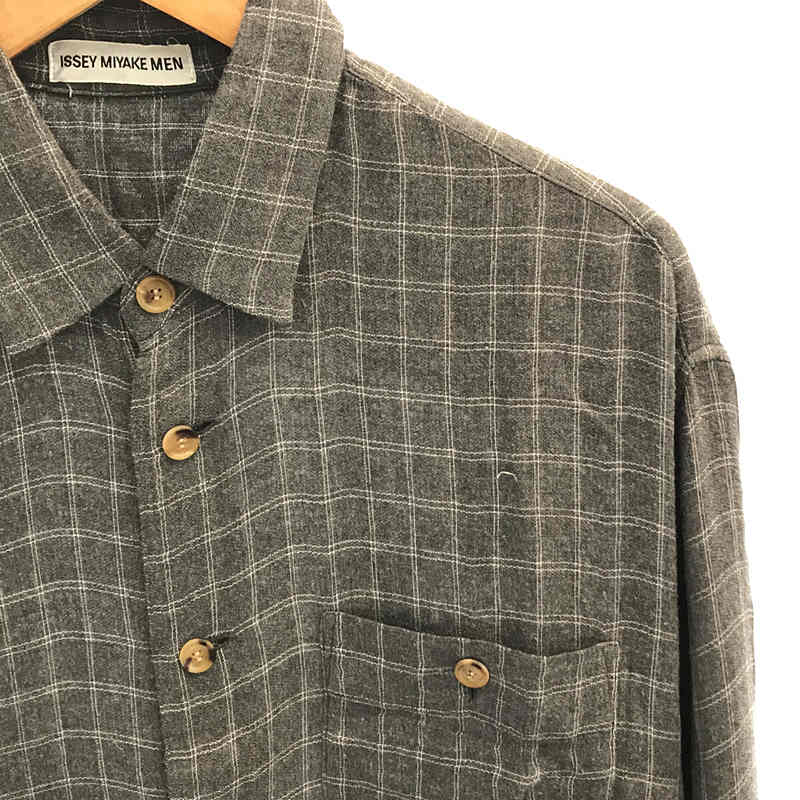 ISSEY MIYAKE MEN / イッセイミヤケメン 1990s ヴィンテージ レーヨンガーゼ チェックシャツ