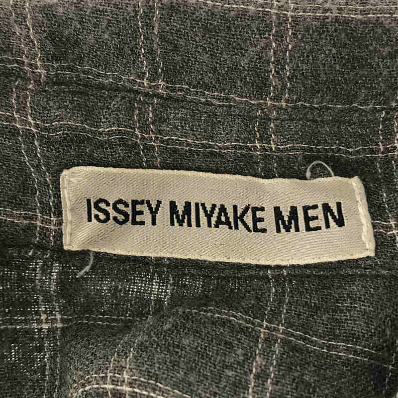 ISSEY MIYAKE MEN / イッセイミヤケメン 1990s ヴィンテージ レーヨンガーゼ チェックシャツ