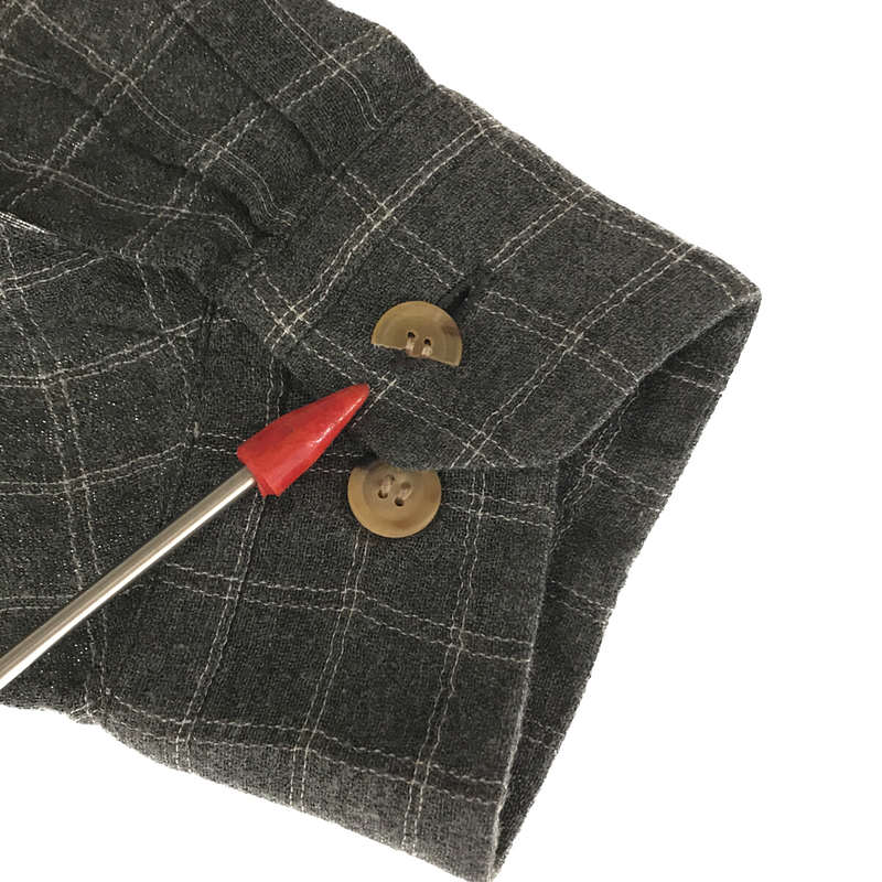 ISSEY MIYAKE MEN / イッセイミヤケメン 1990s ヴィンテージ レーヨンガーゼ チェックシャツ