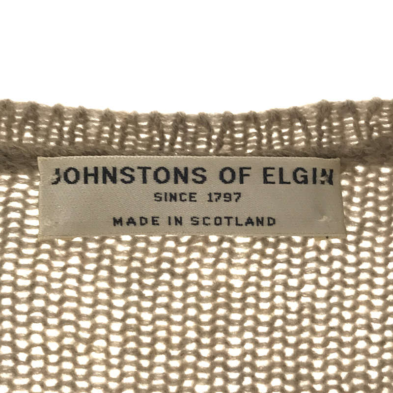 JOHNSTONS OF ELGIN / ジョンストンズ オブ エルガン カシミア100％ 無地 ニット