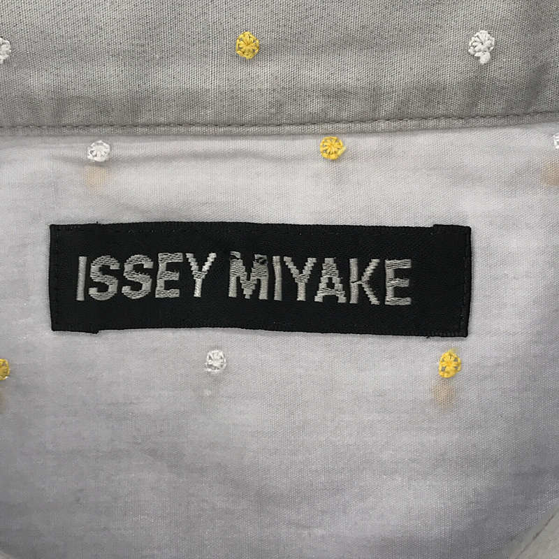 ISSEY MIYAKE MEN / イッセイミヤケメン 2000s ヴィンテージ 刺繍ドット 半袖シャツ