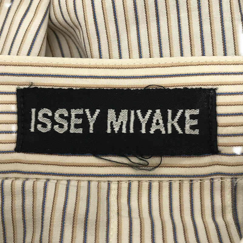 ISSEY MIYAKE MEN / イッセイミヤケメン 1980s ヴィンテージ マオカラー タックワイドシャツ
