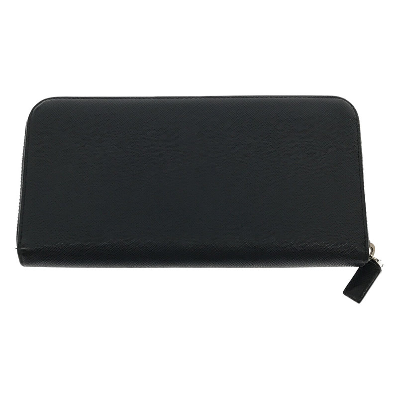 PRADA / プラダ レザー ラウンドファスナー ウォレット 長財布 箱/ギャランティー有り