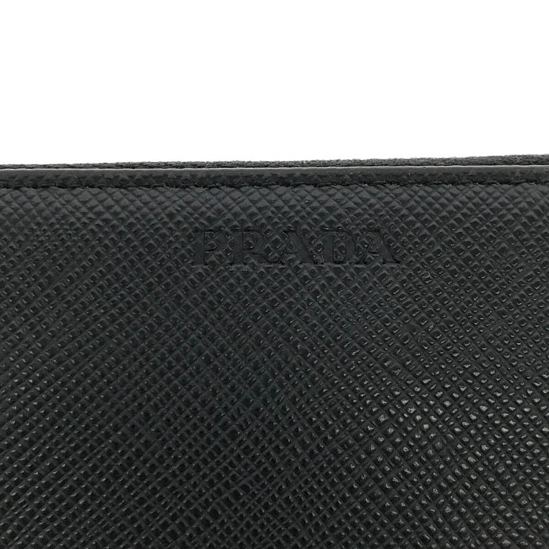 PRADA / プラダ レザー ラウンドファスナー ウォレット 長財布 箱/ギャランティー有り