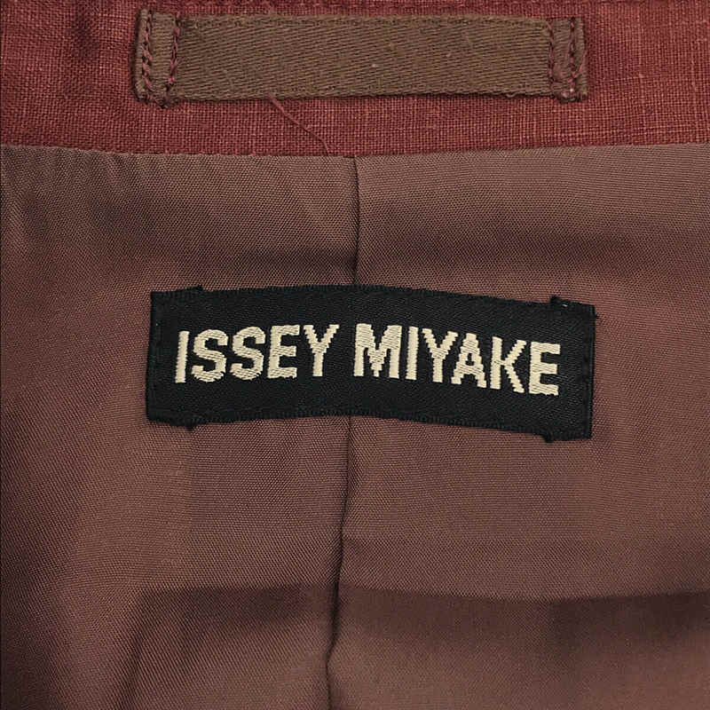 ISSEY MIYAKE MEN / イッセイミヤケメン 1990s ヴィンテージ リネン顔料コーティング 3B テーラードジャケット