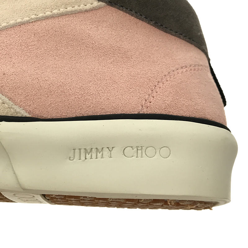 JIMMY CHOO / ジミーチュウ 141 VARLEY グリッターデザインミドルカットレザースニーカー