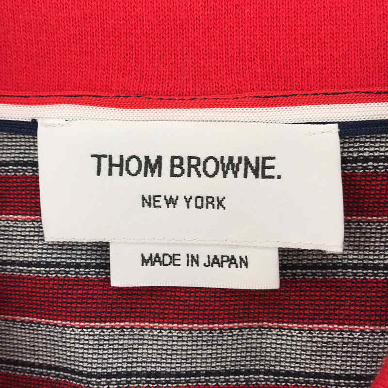 THOM BROWNE / トムブラウン ボーダー ポロシャツ