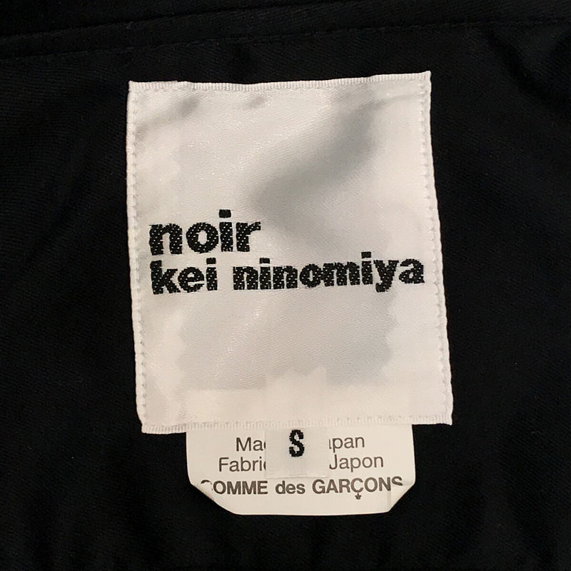 noir kei ninomiya / ノワール ケイニノミヤ コットンツイル ボウタイ ボリュームスリーブブラウス シャツ