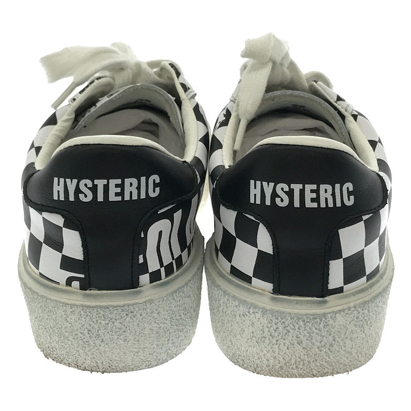 スムースレザー チェック ラバーソール ローカット 厚底 スニーカーHYSTERIC GLAMOUR / ヒステリックグラマー