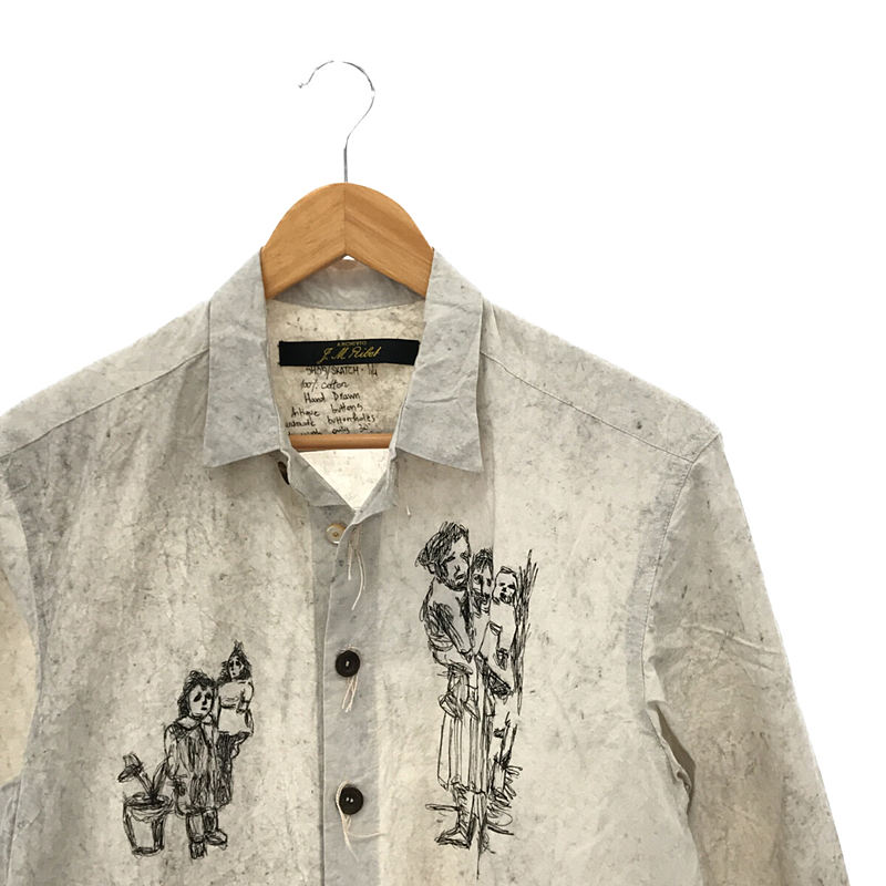 ARCHIVIO J.M.Ribot / アルキビオジェイエムリボット HAND DRAWN SHIRT 手書き シャツ