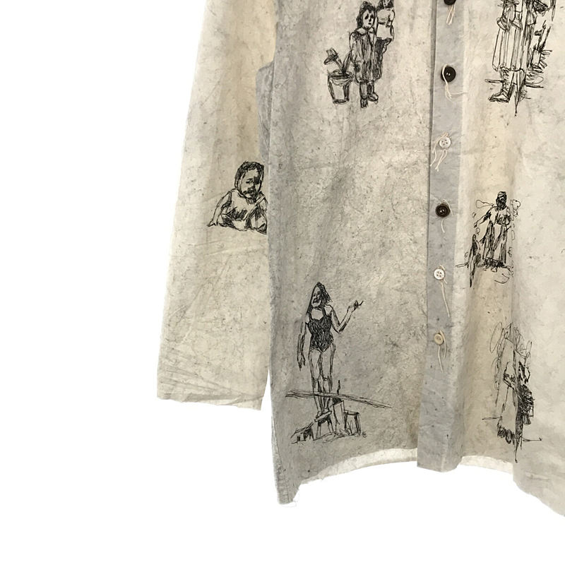 ARCHIVIO J.M.Ribot / アルキビオジェイエムリボット HAND DRAWN SHIRT 手書き シャツ