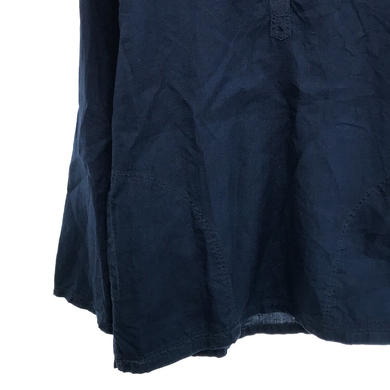 orslow / オアスロウ INDIGO LINEN PULLOVER SHIRT UNISEX インディゴ リネン ノーカラープルオーバー シャツ