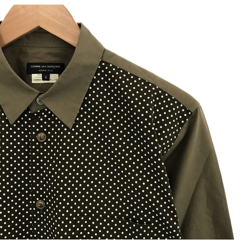 comme des garcons homme ドット シャツ