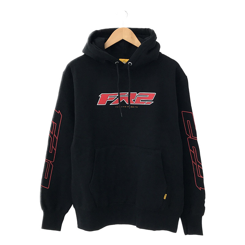 Logo Hoodie 月詠  プリント 袖ロゴ プルオーバーパーカー