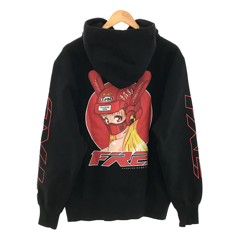 FR2 / エフアールツー Logo Hoodie 月詠  プリント 袖ロゴ プルオーバーパーカー