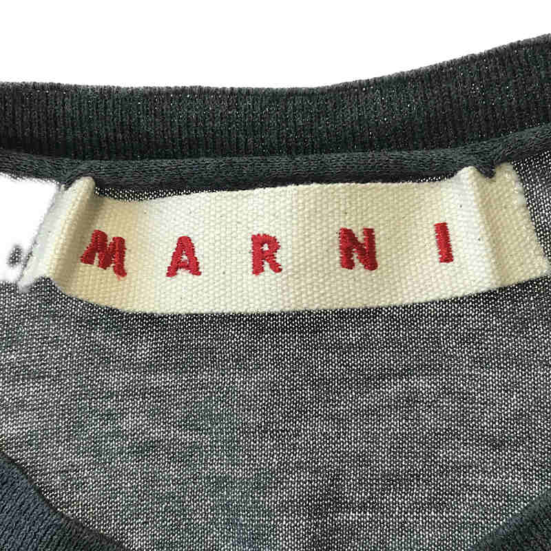 MARNI / マルニ コットンリブ切替ニット カットソー