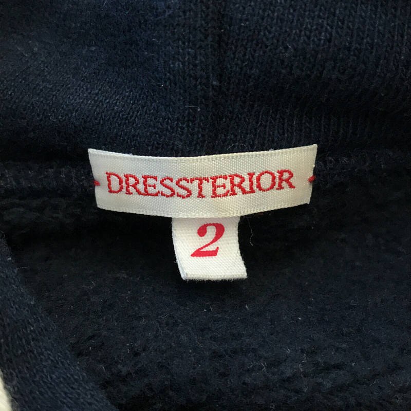 DRESSTERIOR / ドレステリア D刺繍 吊裏毛 プルオーバーパーカー