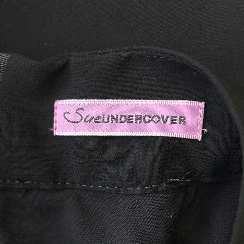 Sue UNDERCOVER / スーアンダーカバー シフォン裾パーツMIX半袖ワンピース