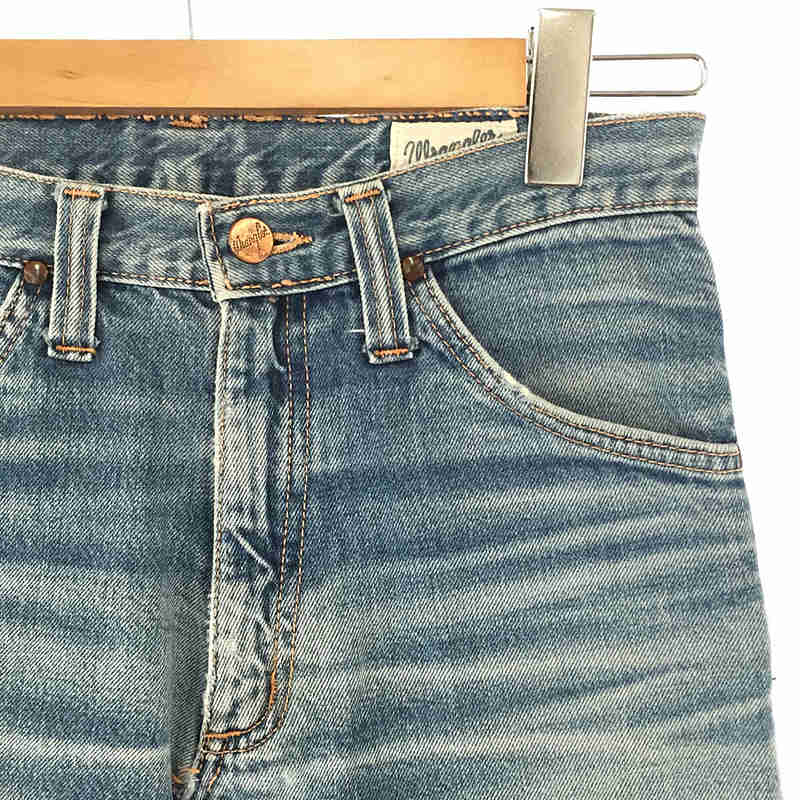 WRANGLER / ラングラー VINTAGE  ヴィンテージ ワッペン たたきリペア リメイク カットオフ デニム ロングスカート