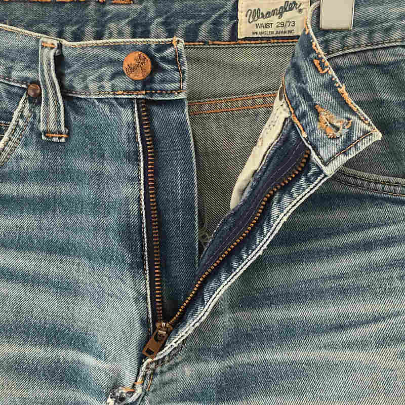 WRANGLER / ラングラー VINTAGE  ヴィンテージ ワッペン たたきリペア リメイク カットオフ デニム ロングスカート