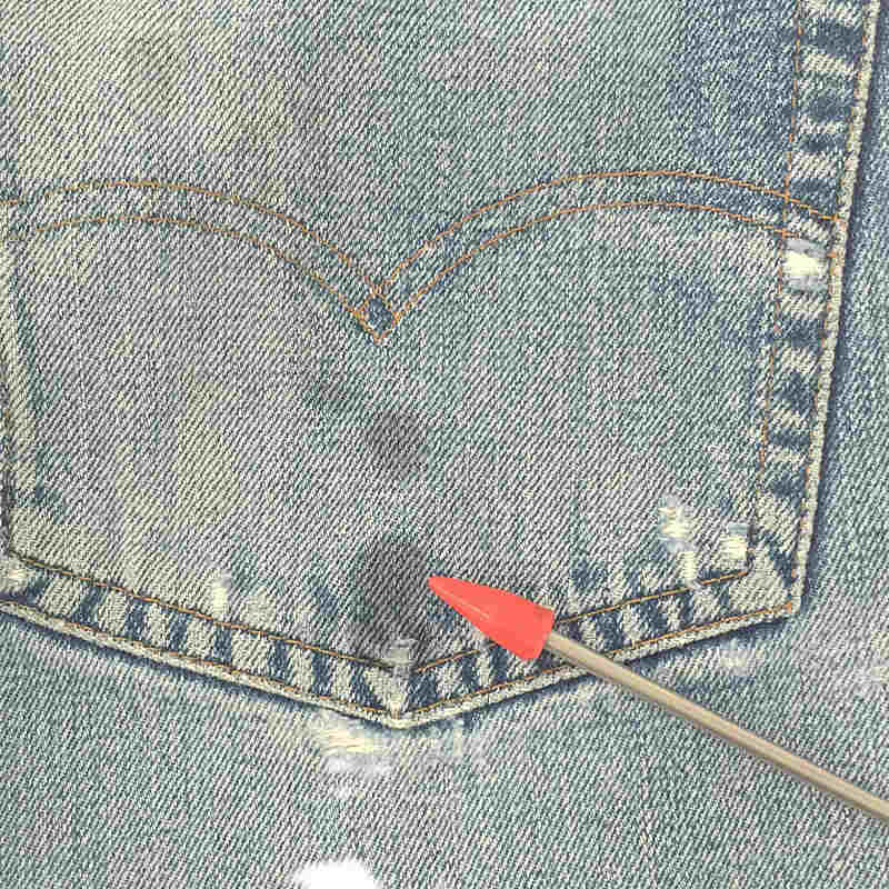 Levi's / リーバイス 66前期 501 5P 6刻印 赤耳 シングルステッチ イエローステッチミックス セルビッチ カットオフ デニムパンツ