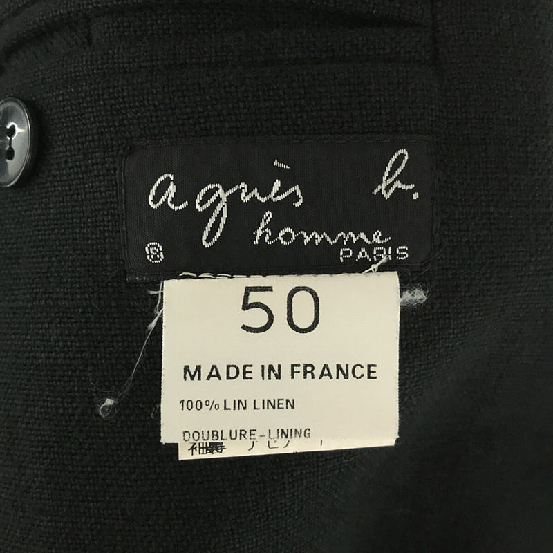 Agnes b. / アニエスベー フランス製 リネン テーラードジャケット