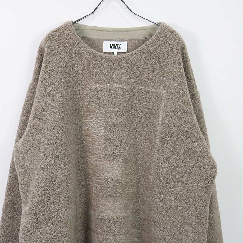 MM6 Maison Margiela / エムエムシックス メゾンマルジェラ ボア ニット ロング スウェット ワンピース