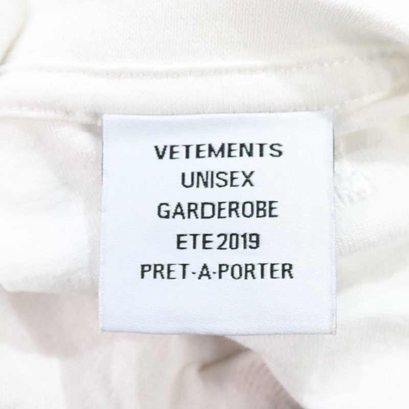 VETEMENTS / ヴェトモン ロゴプリント コットン Tシャツ