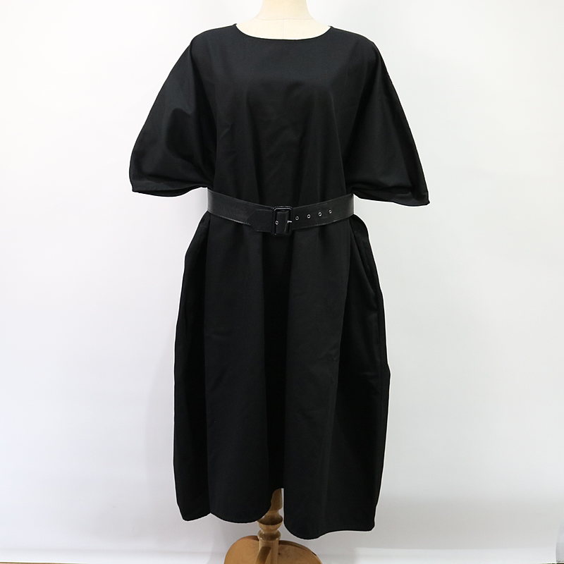 Belted gabardine dress コットン ビッグシルエット バックリボンデザイン ワンピースMM6 Maison Margiela /  エムエムシックス メゾンマルジェラ