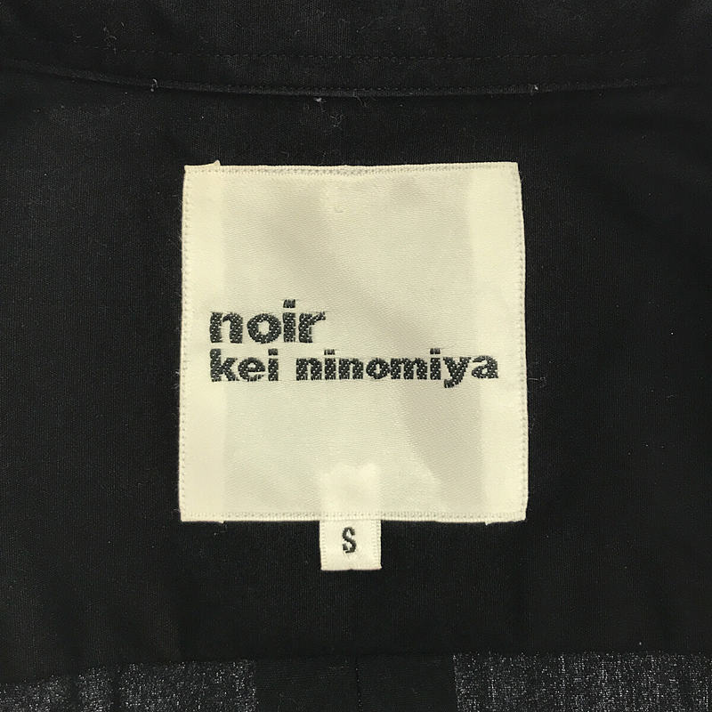 noir kei ninomiya / ノワールケイニノミヤ スタッズ装飾カラー コットン レギュラーカラーシャツ