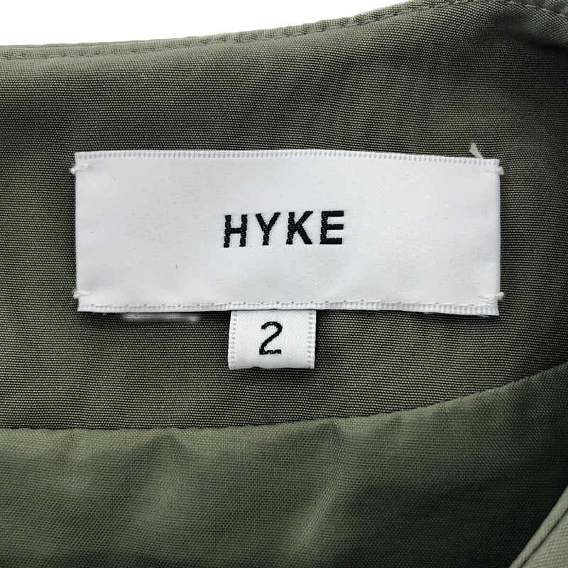 HYKE / ハイク プリーツ ノースリーブワンピース