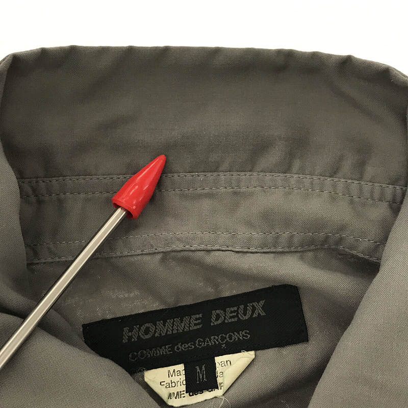 COMME des GARCONS HOMME DEUX / コムデギャルソンオムドゥ ポリエステル縮絨 シャツ