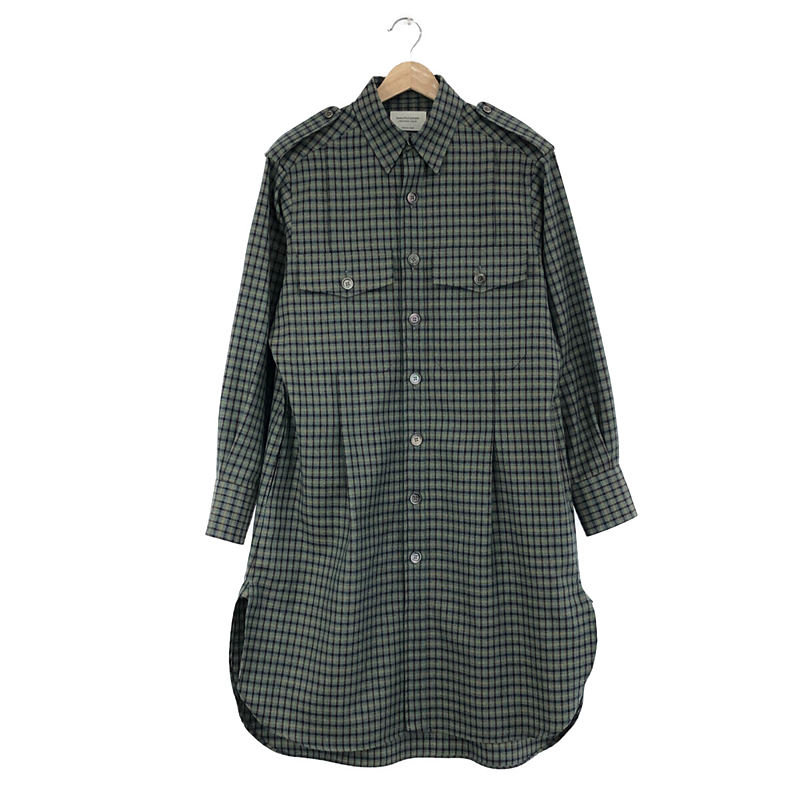 shepherd check big shirt チェック ロングシャツ ワンピース