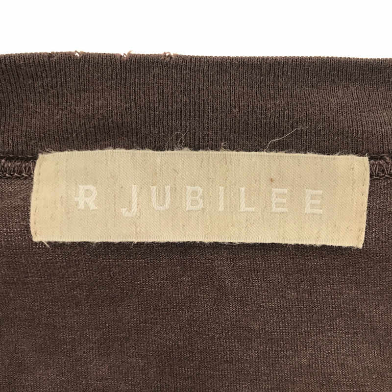R JUBILEE / アールジュビリー Roll UP Over Tee / ダメージ加工 ロールアップ オーバーTシャツ