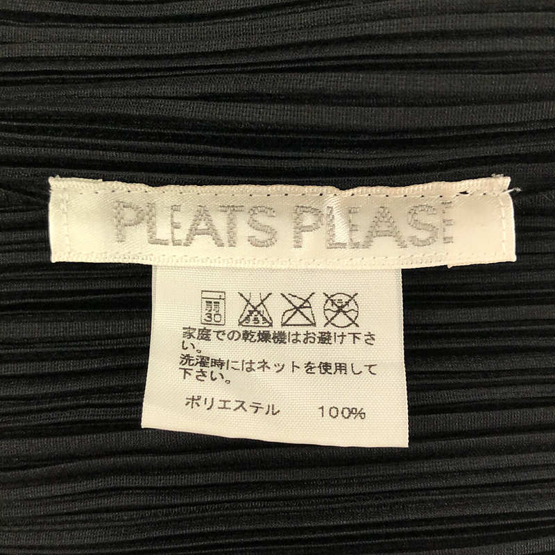 PLEATS PLEASE ISSEY MIYAKE / プリーツプリーズイッセイミヤケ プリーツ Vネック ノースリーブ ロングワンピース