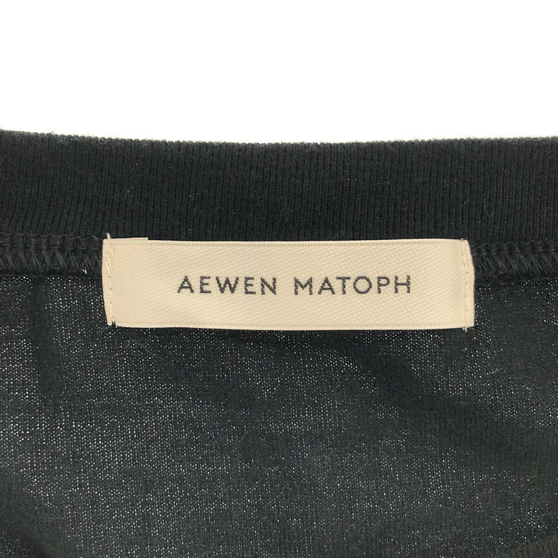 AEWEN MATOPH / イウエンマトフ ビッグシルエット コットン スリットスリーブ Tシャツ