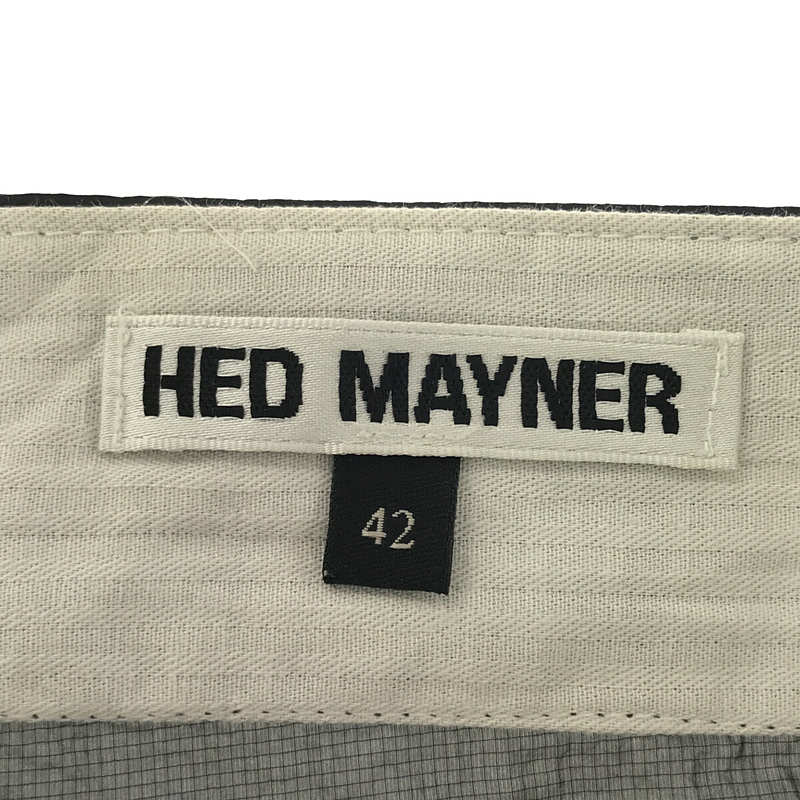 HED MAYNER / ヘドメイナー 6 PLEAT PANT ライトナイロン 6プリーツパンツ