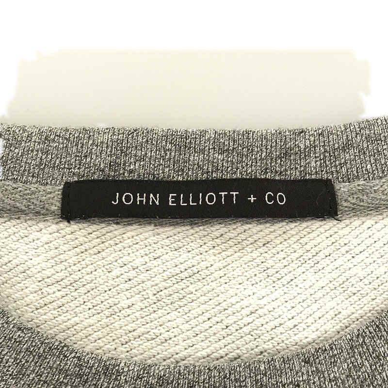 JOHN ELLIOTT / ジョンエリオット サイドジップ クルーネックスウェット