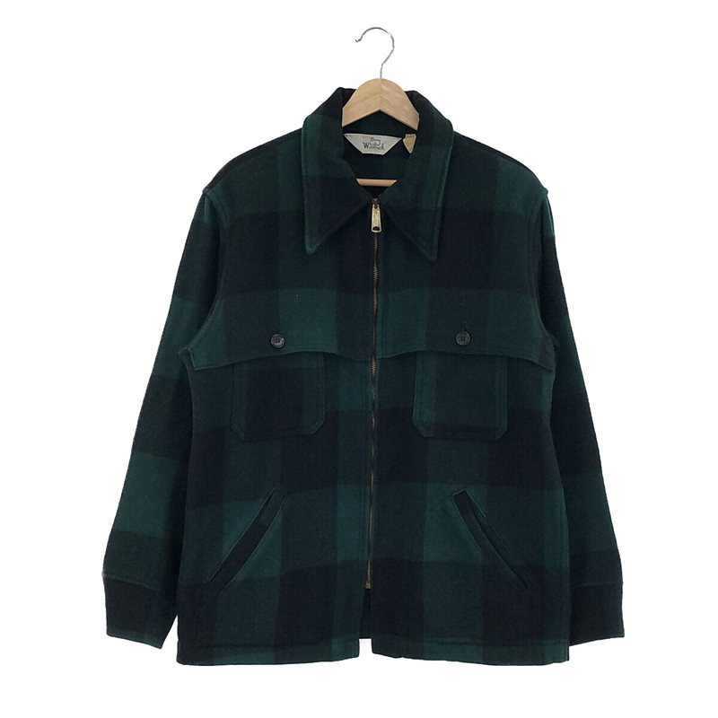 1960s〜 WOOLRICH / 白タグ TALONジップ バッファローチェック ウールジャケット